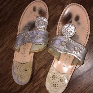 Jack Rogers Platinum sandals